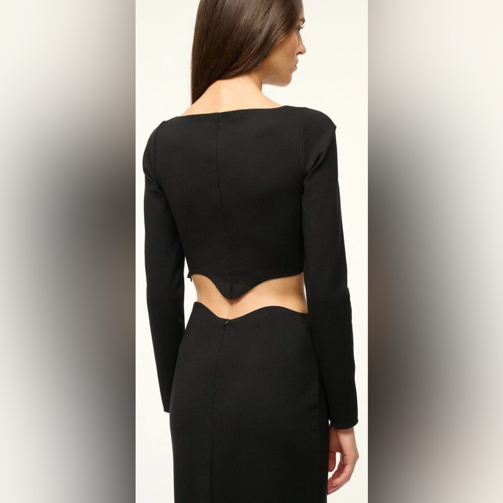 STAUD corde crop top black Small - Picture 7 of 10